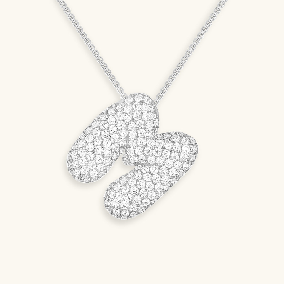 Collar de inicial con burbujas Hailey
