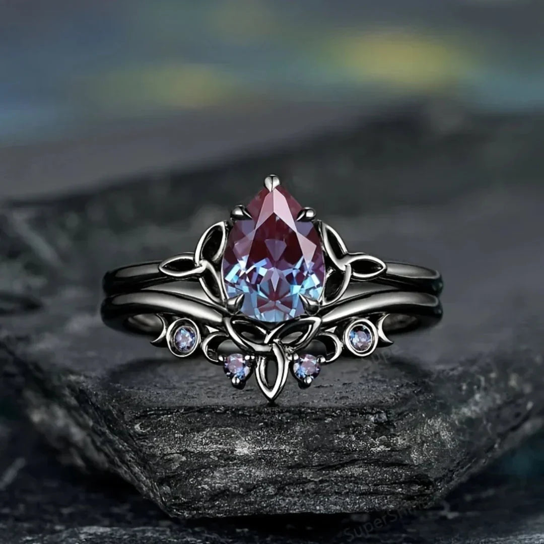 Anillo de Capas de Amatista