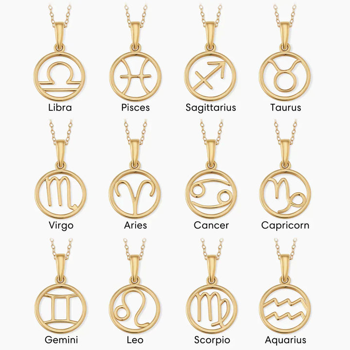 Collar de Signo Zodiacal | Dorado