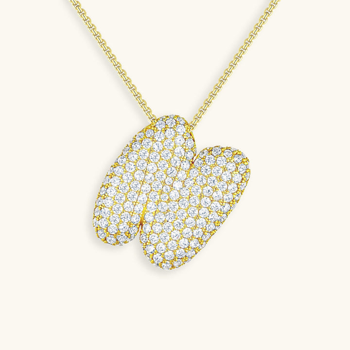 Collar de inicial con burbujas Hailey