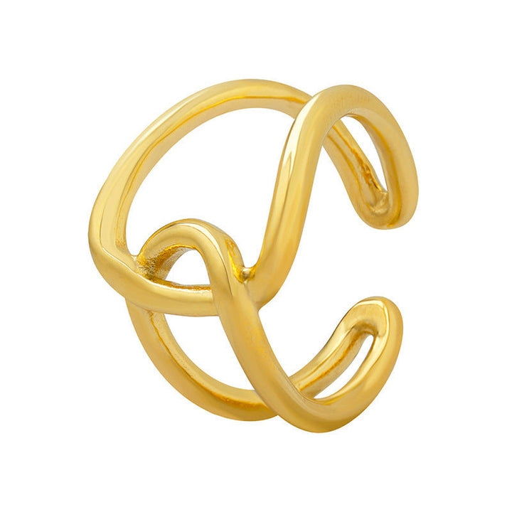 Anillo de nudo dorado Alina