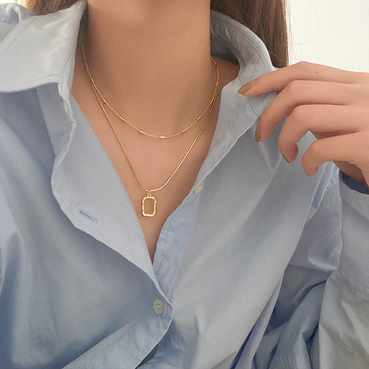Collar Abigail de cadenas superpuestas
