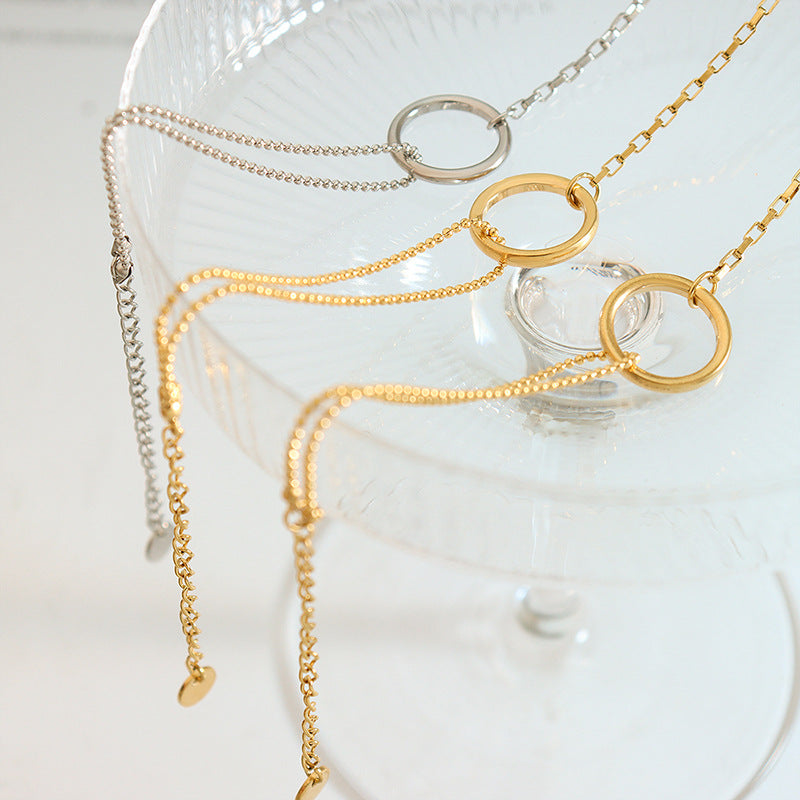 Pulsera de aros dorados Luria