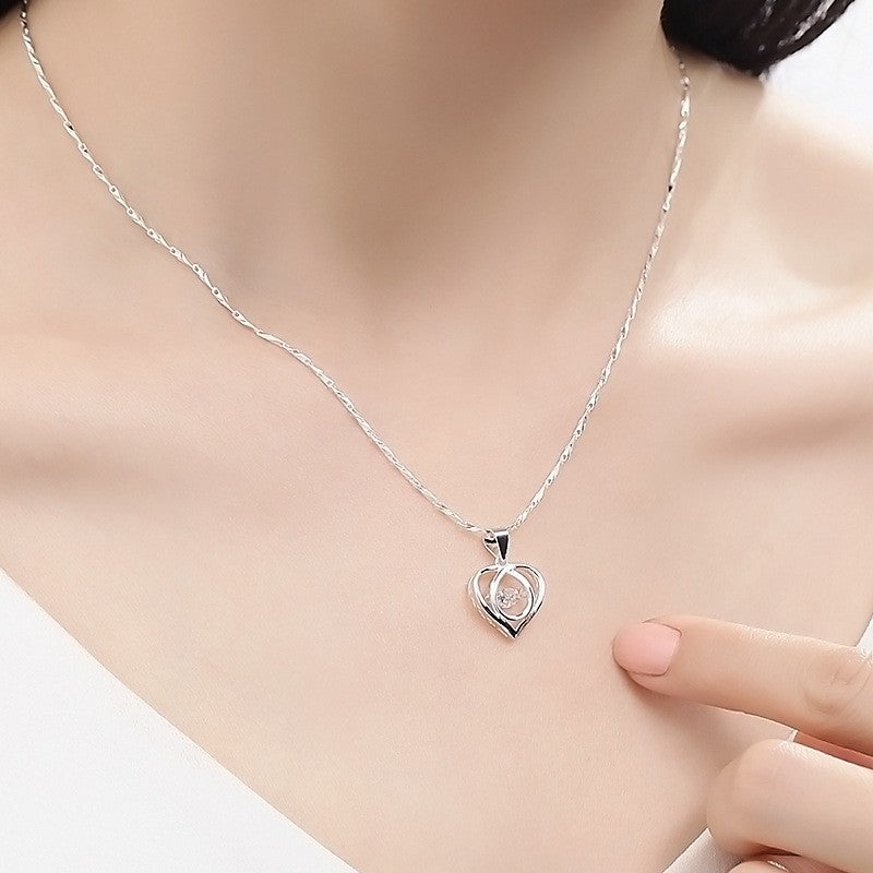 Collar de corazón con circonitas Enmity