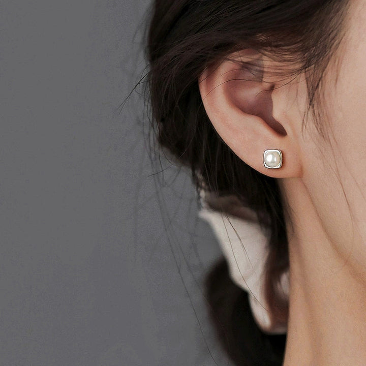 Pendientes de perlas de agua dulce