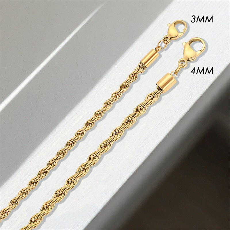 Pulsera de cadena trenzada Olivia