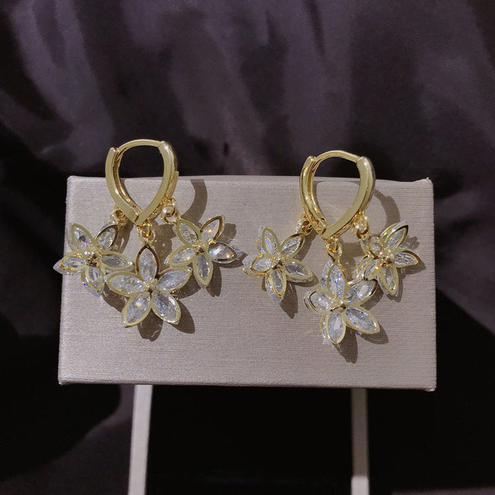 Pendientes creativos Estrella de Primavera con colgante