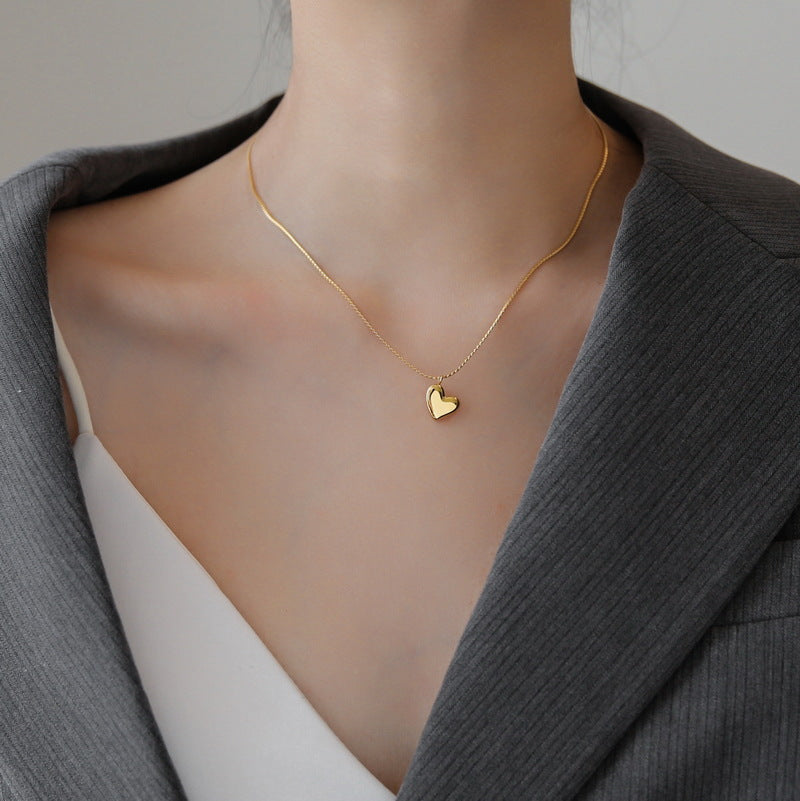 Collar de corazón dorado Dorothea