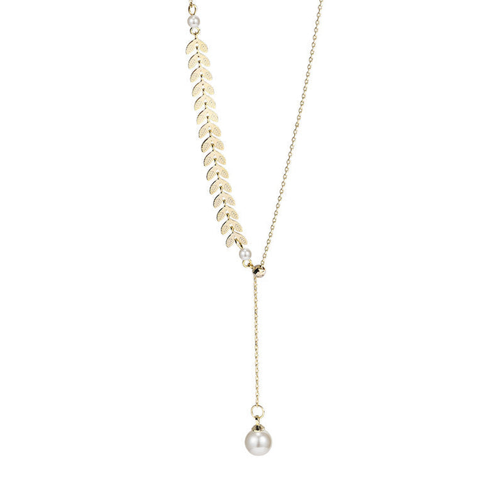 Collar de perlas de la Tranquilidad Dorada