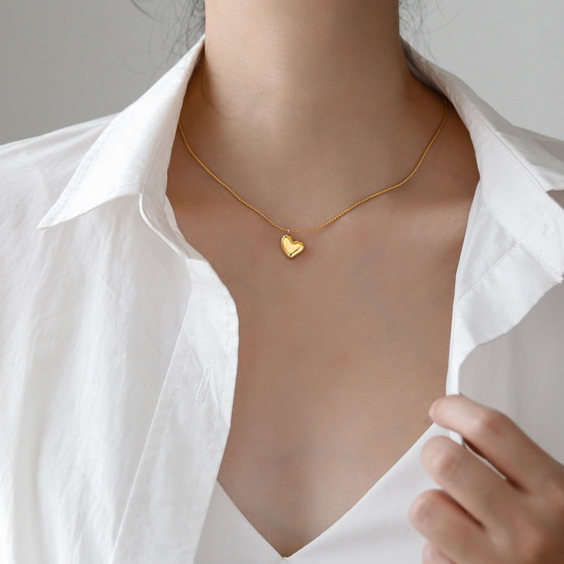 Collar de corazón dorado Dorothea
