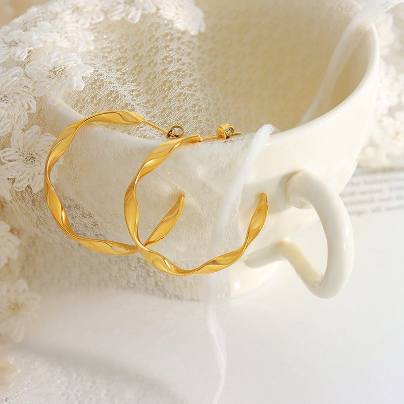 Pendientes dorados Iris
