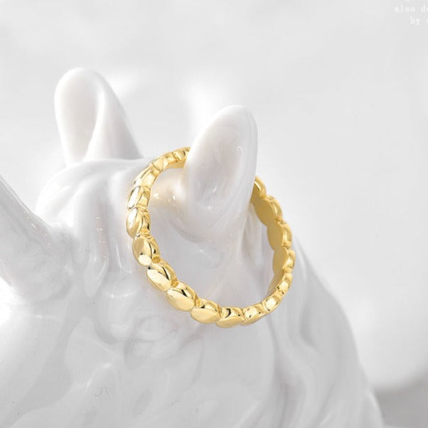 Anillo dorado Orbit Echo