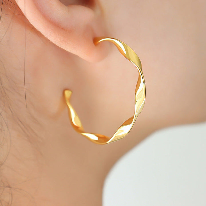 Pendientes dorados Iris