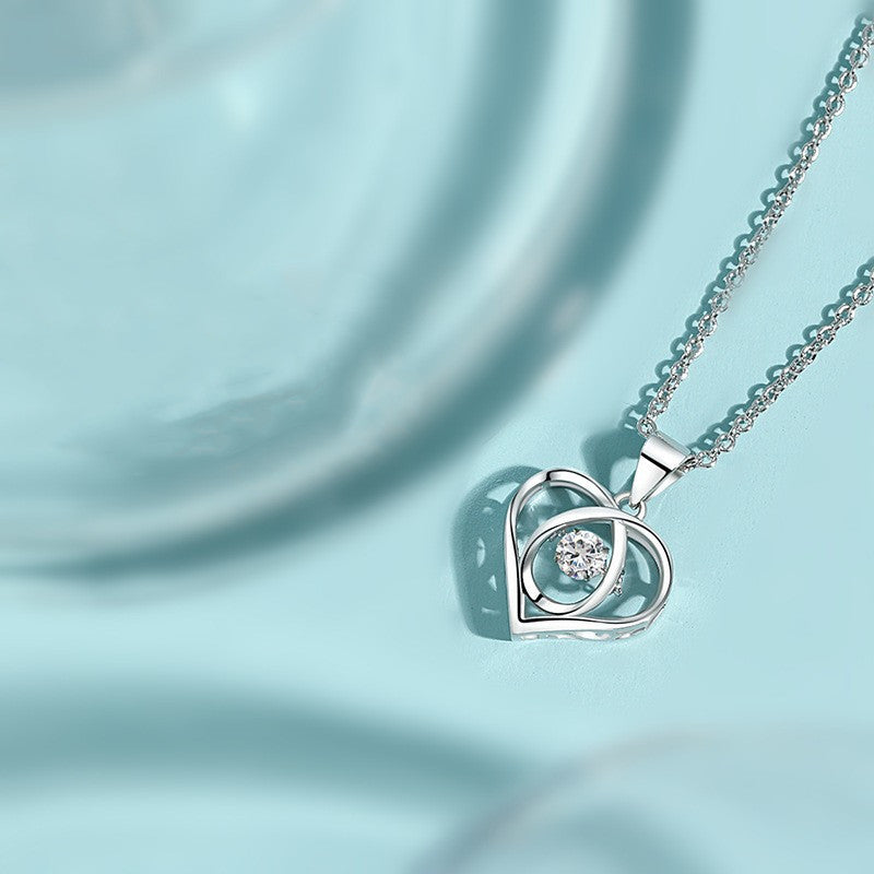 Collar de corazón con circonitas Enmity