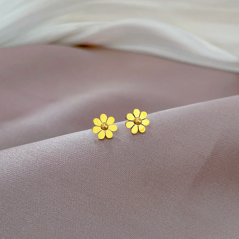 Pendientes dorados Sunflora