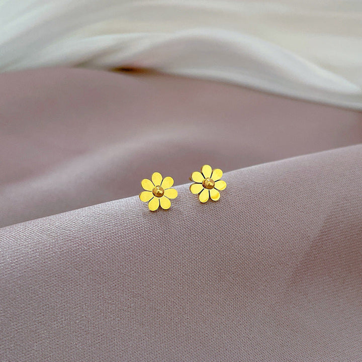 Pendientes dorados Sunflora