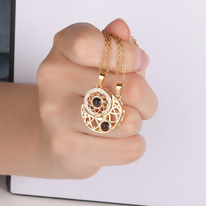 Collar 'Te amo hasta la luna y de vuelta'