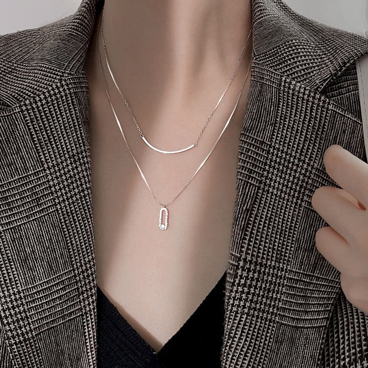 Collar de cristales superpuestos Gia