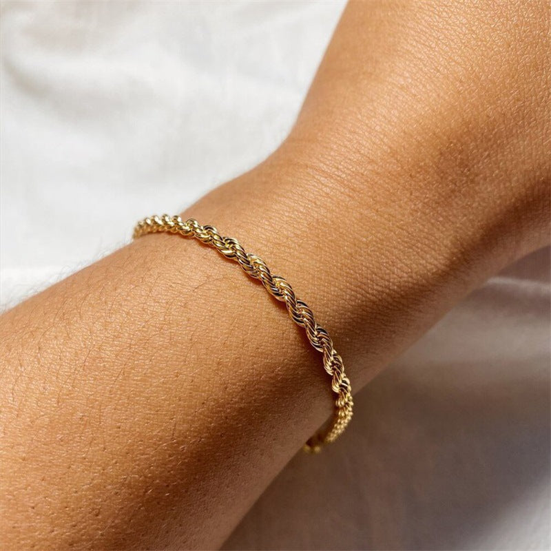 Pulsera de cadena trenzada Olivia