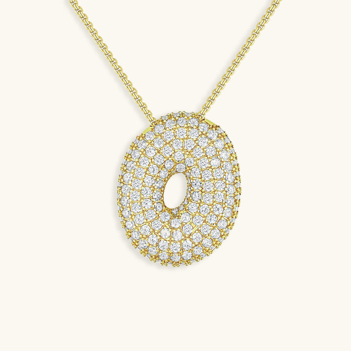 Collar de inicial con burbujas Hailey