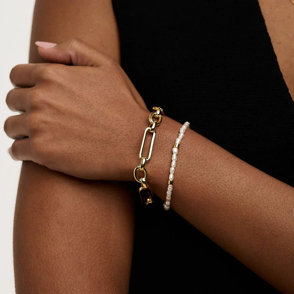 Pulsera Link T-Bar | Dorado