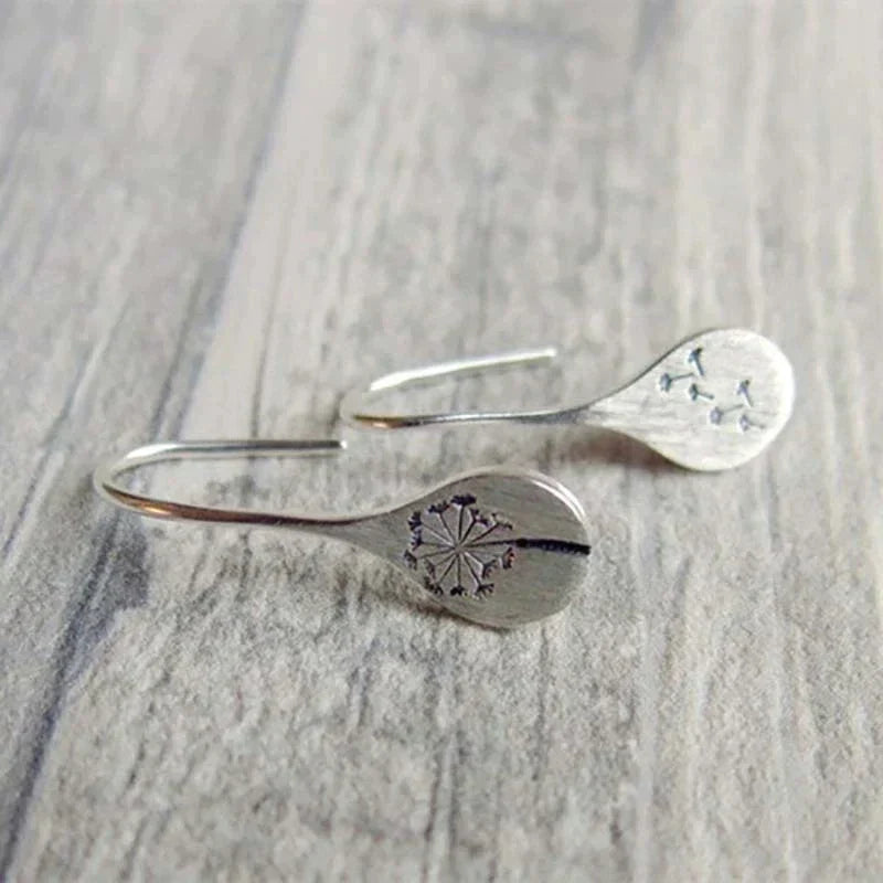 Pendientes de Flores Vintage en Plata 925