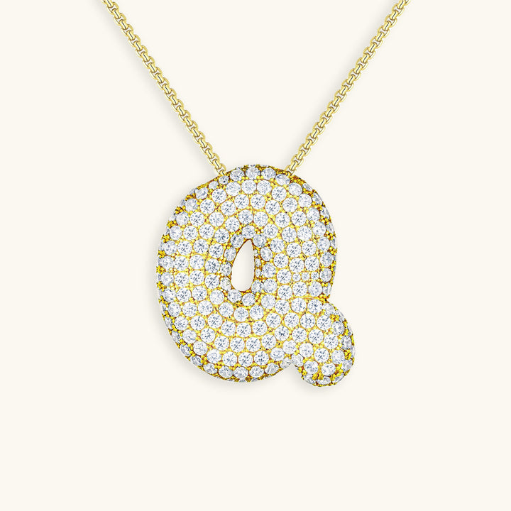 Collar de inicial con burbujas Hailey