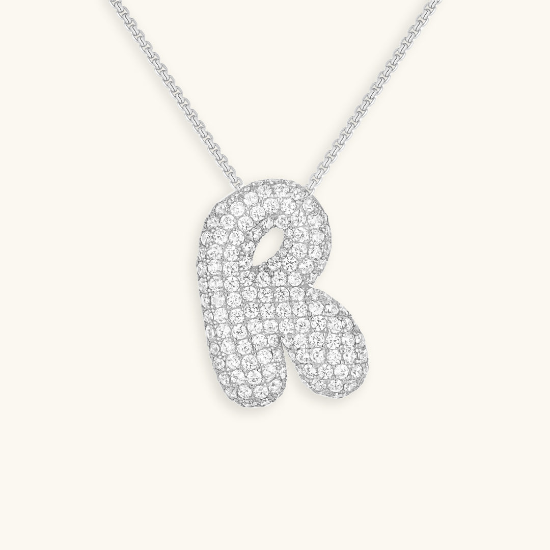 Collar de inicial con burbujas Hailey