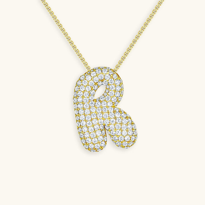 Collar de inicial con burbujas Hailey