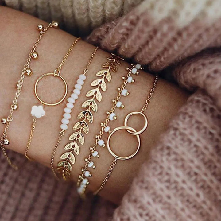 Pack de Pulseras Boho en Oro