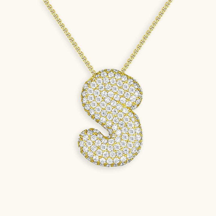 Collar de inicial con burbujas Hailey