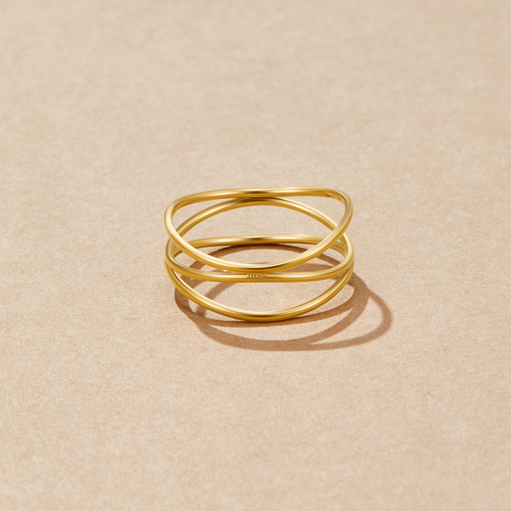 Infinity Loop - Pendiente de oro