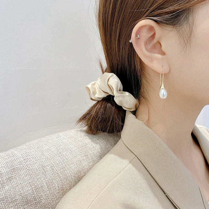 Pendientes de perlas colgantes