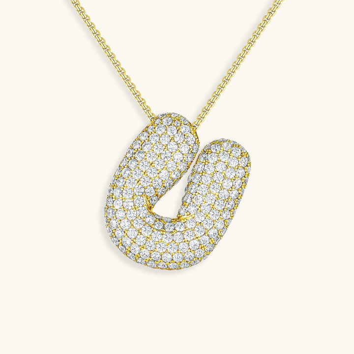 Collar de inicial con burbujas Hailey