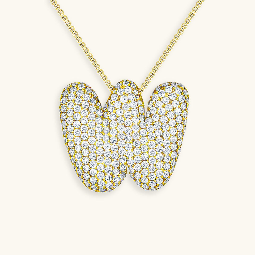 Collar de inicial con burbujas Hailey