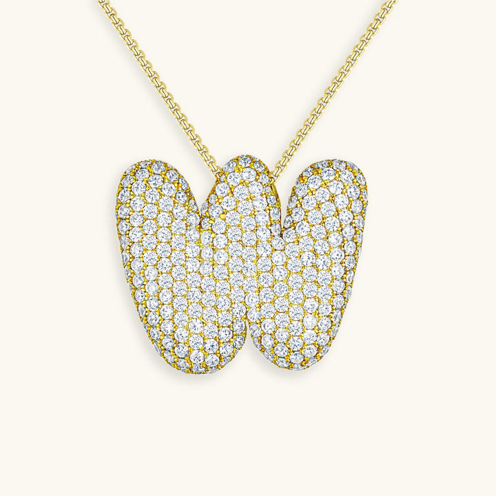 Collar de inicial con burbujas Hailey