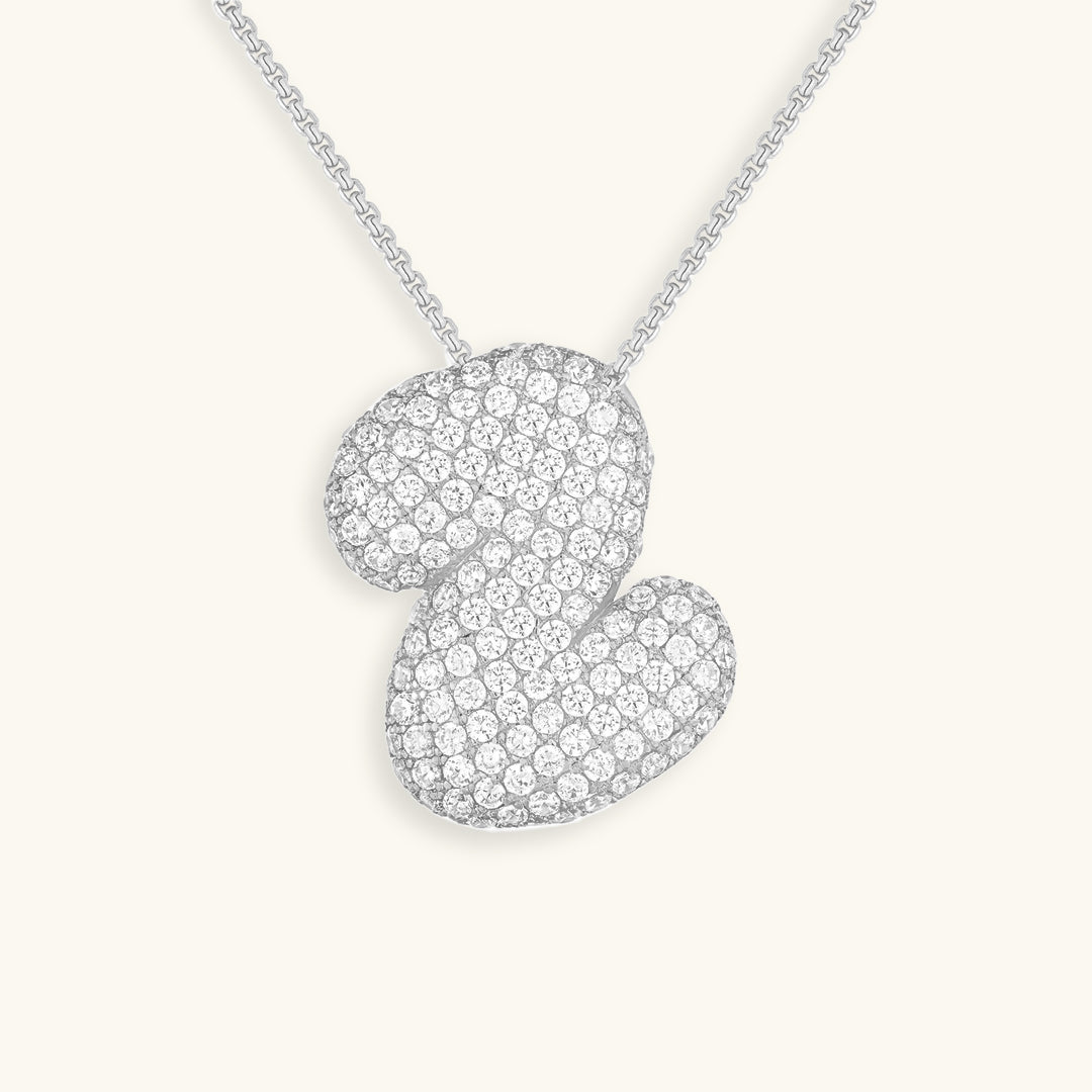 Collar de inicial con burbujas Hailey