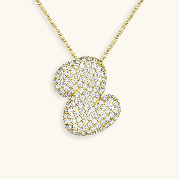 Collar de inicial con burbujas Hailey