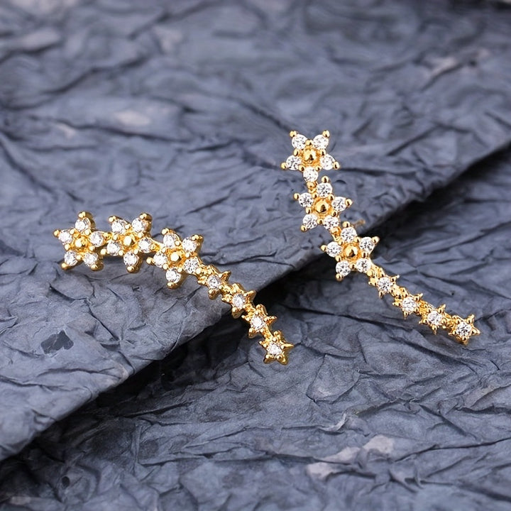 Pendientes de flores atemporales