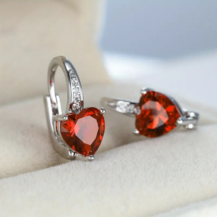 Pendientes Lunara Emberelle | Oro blanco