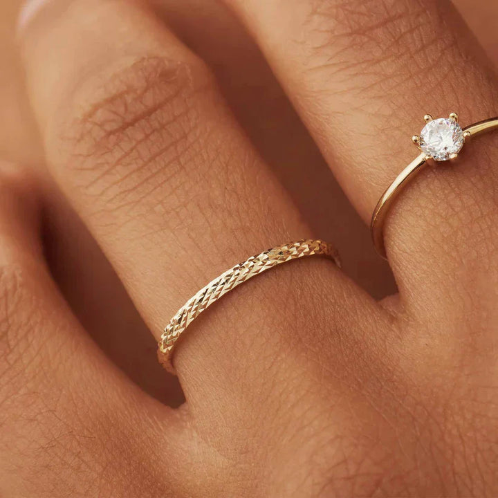 Anillo Ameline Trellis | Dorado