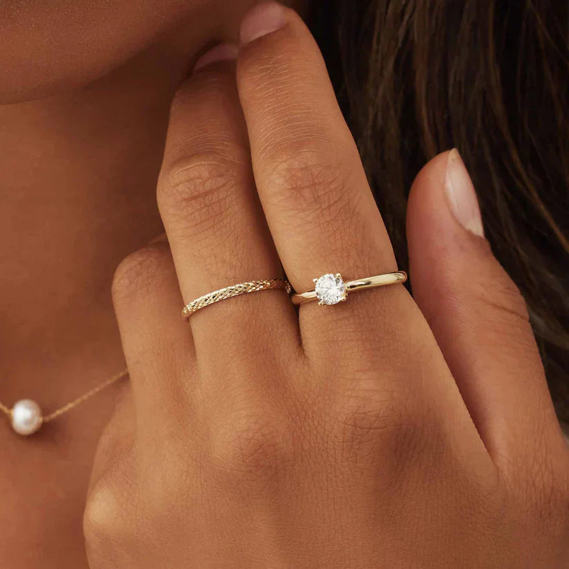 Anillo Ameline Trellis | Dorado