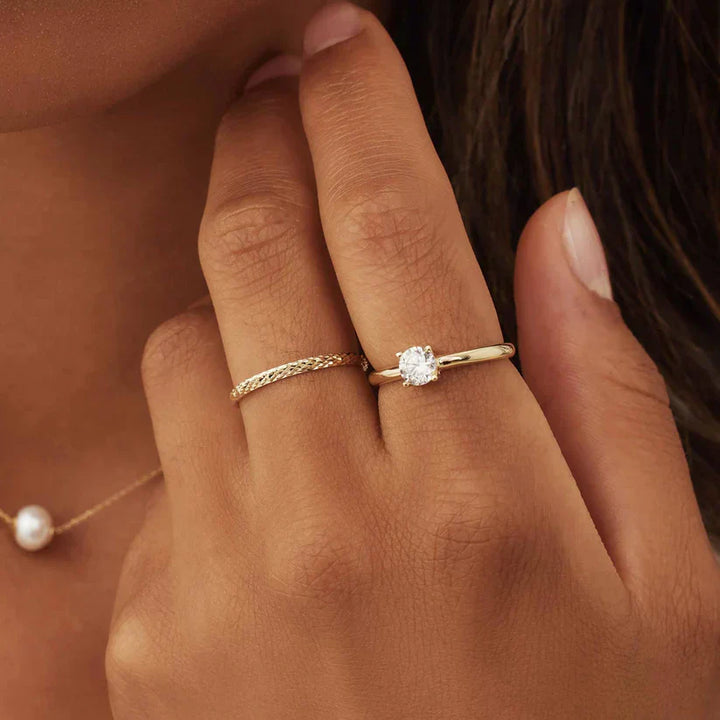 Anillo Ameline Trellis | Dorado