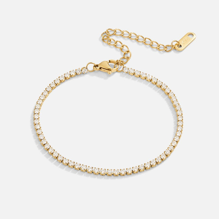 Pulsera de tenis de oro Cordelia