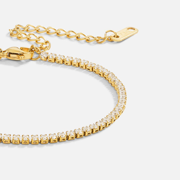 Pulsera de tenis de oro Cordelia
