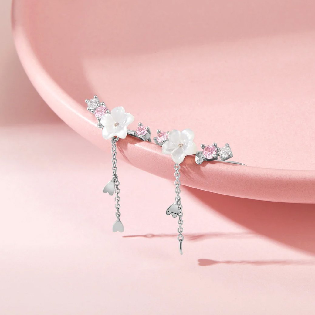 Pendientes de flor de cerezo