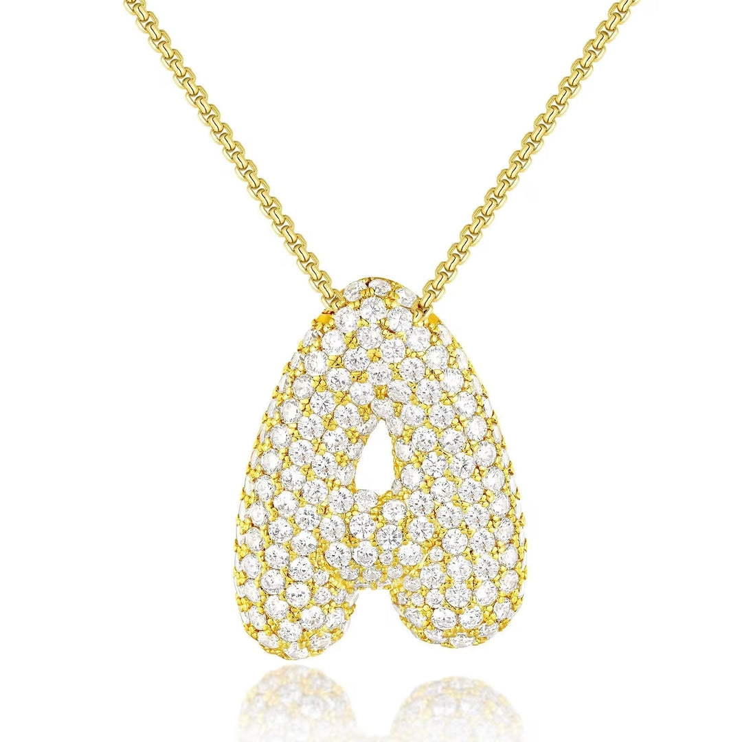 Collar de inicial con burbujas Hailey