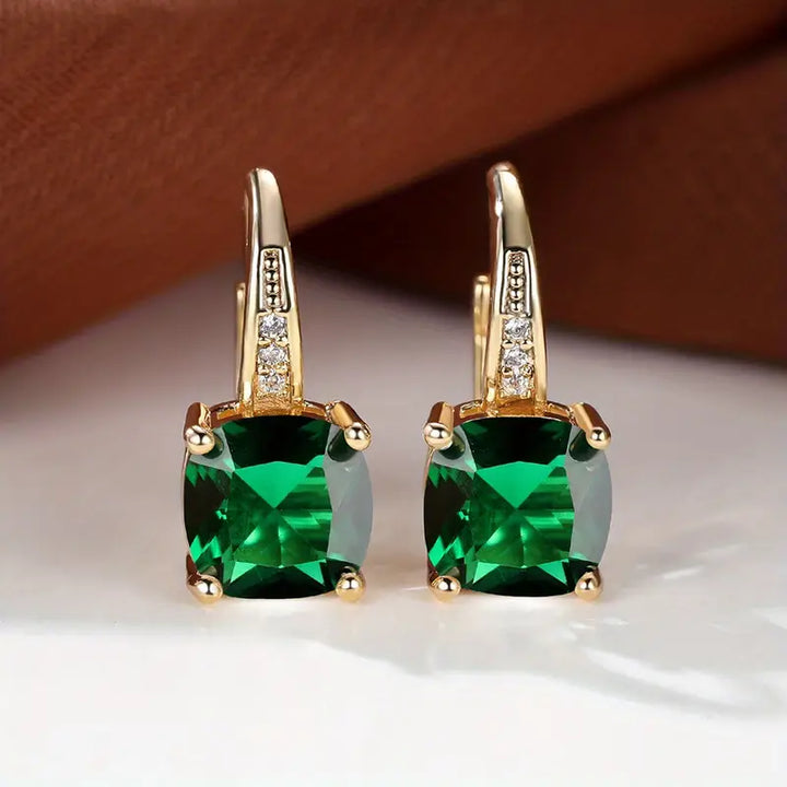 Pendientes de Aro Mystic Stone | Dorado