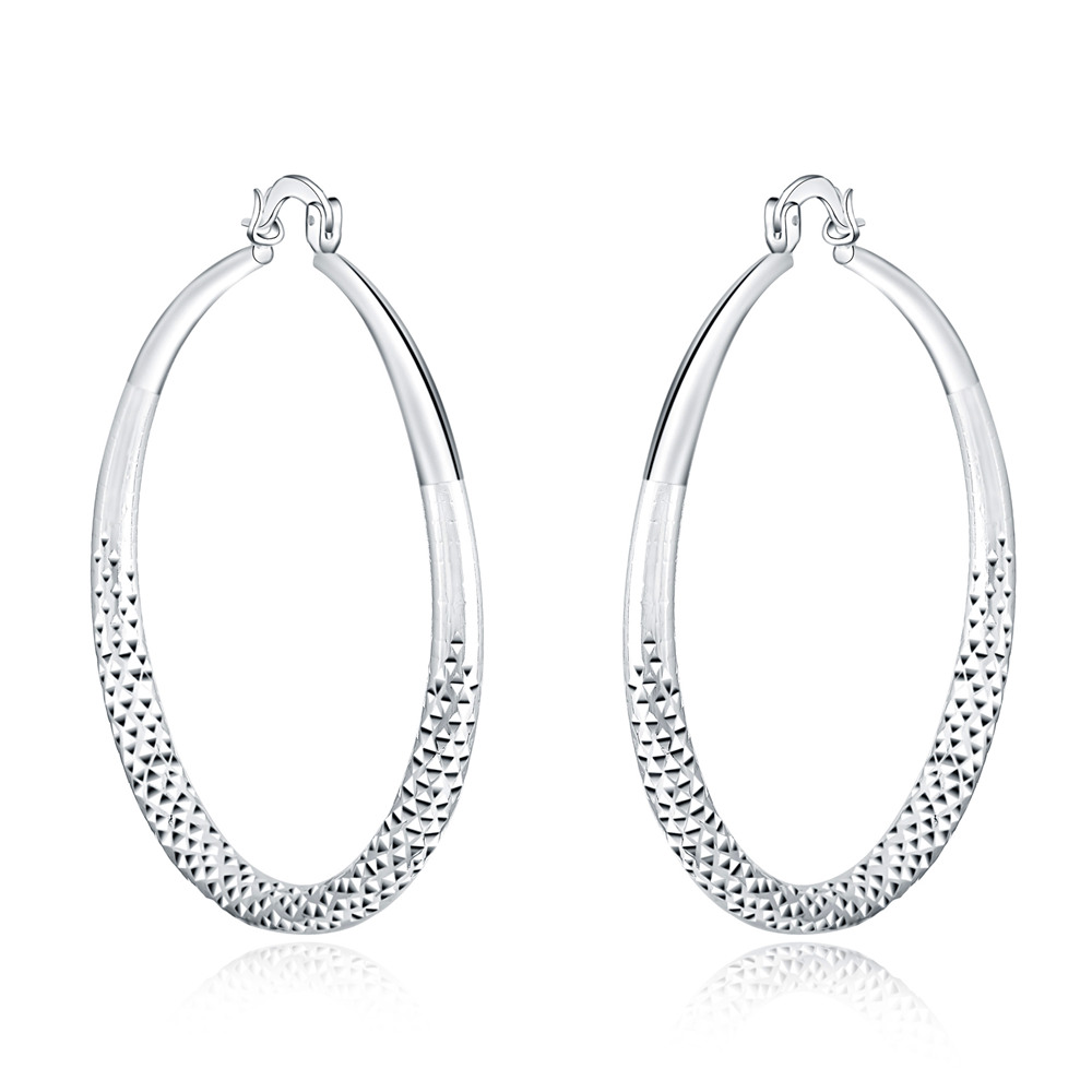 Pendientes de aro de plata esterlina