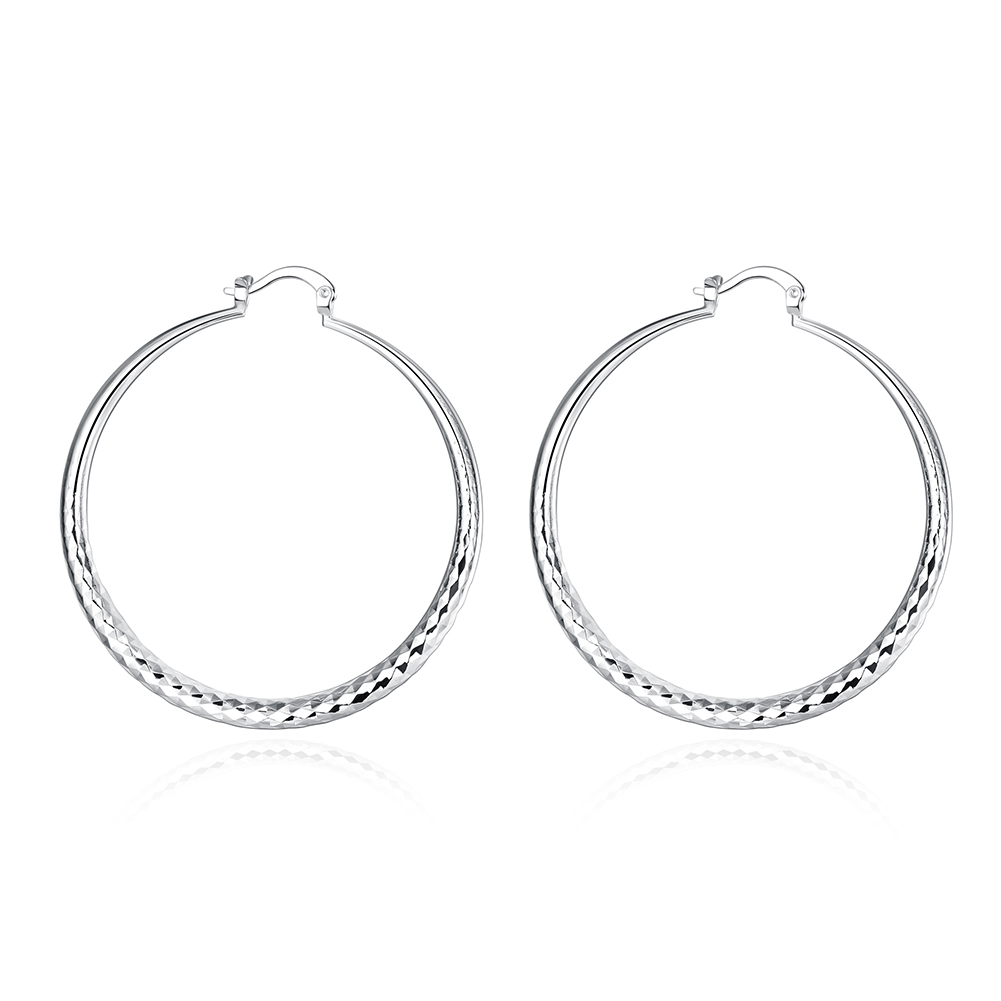 Pendientes de aro de plata esterlina